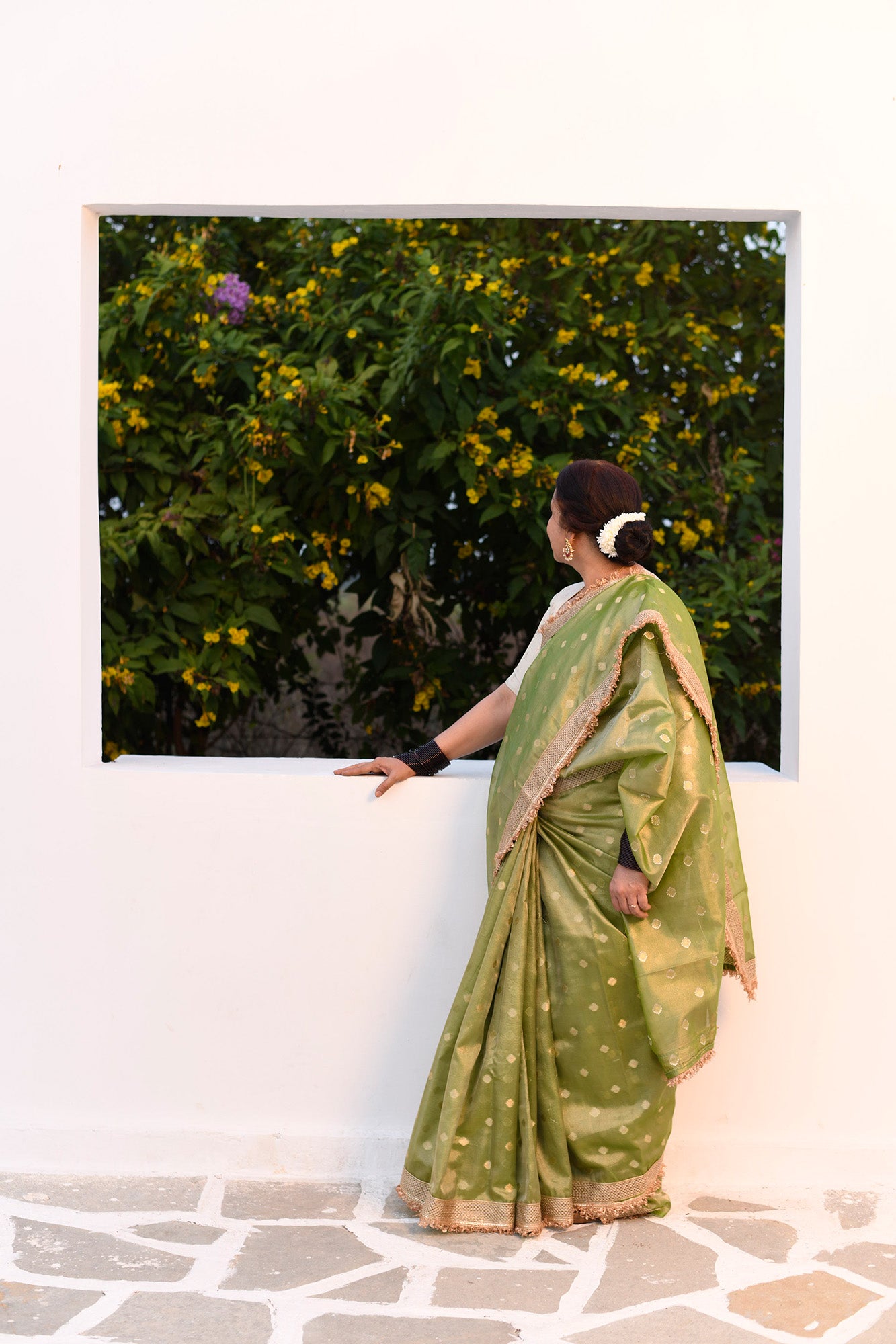Banarasi Green Tissue
